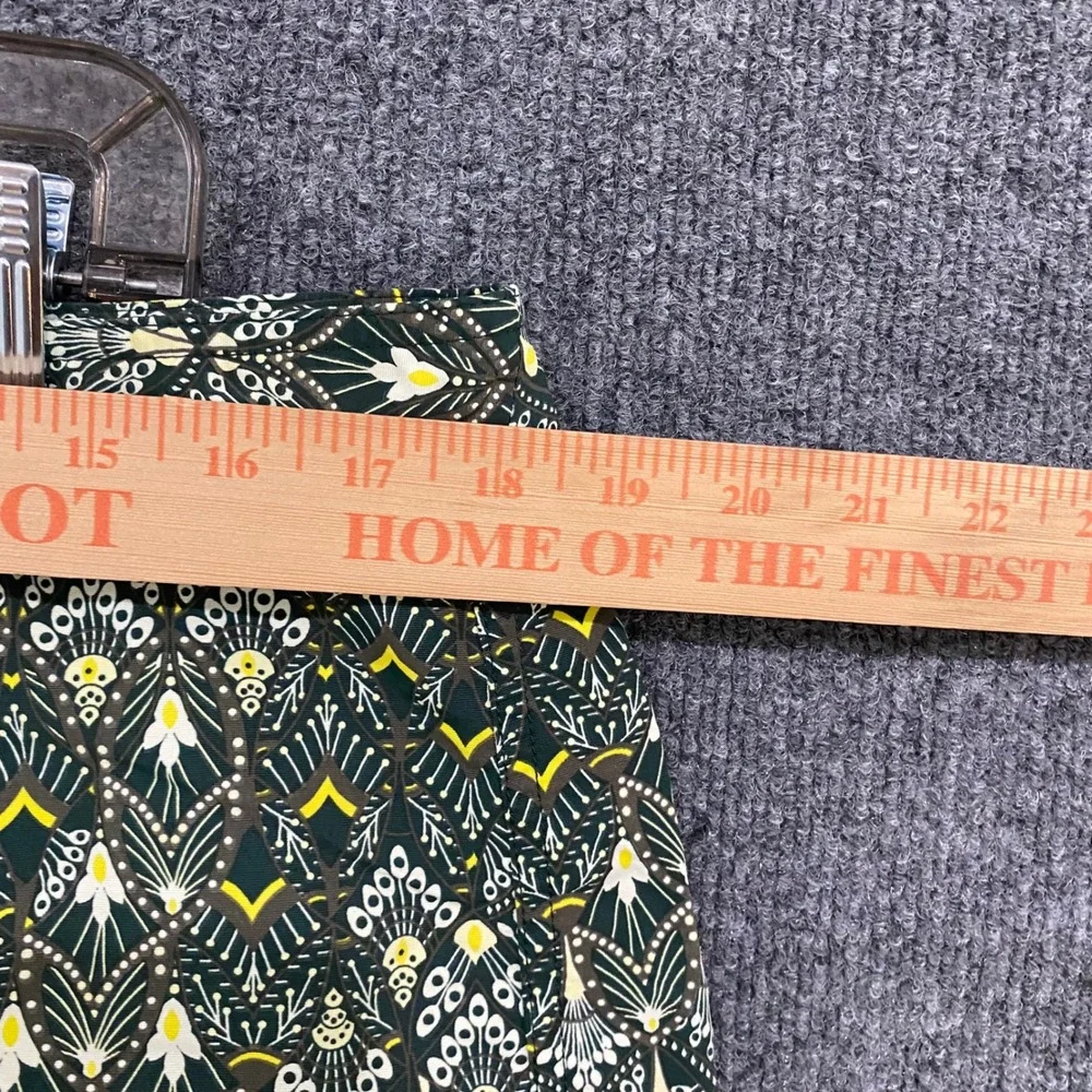 Patagonia Mens 36 Green Yellow Geometric Fan Print Board Shorts Swim Trunks